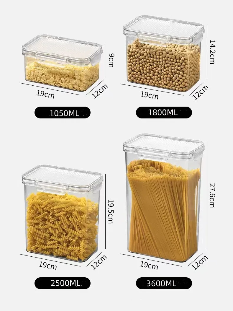 Airtight Food Storage Containers Cereal Dispenser Bulk Container Storage Box Rice Dispenser