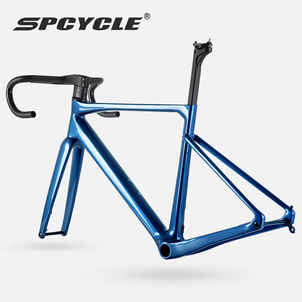 Carbon Road Bike Frame Disc Brake 700*32C Road Frameset Fully Hidden Cable Aero T1000 Carbon Disc Frame