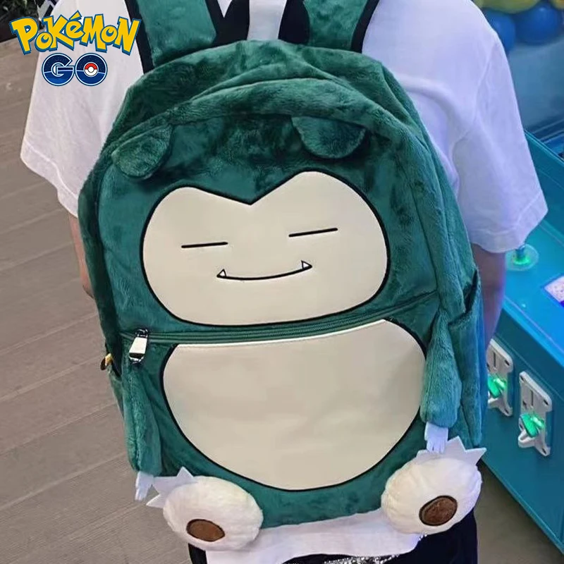 Anime Pokemon Snorlax Plush Doll Backpack Kabigon Model Toy knapsack for  Child Student School Bag Cosplay Toys 36cm - Appleverse