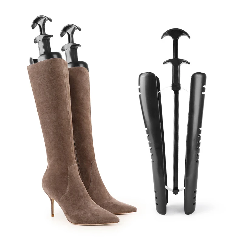 1Pc Knee High Boots Stand Holder Black Womens Boot Shoe Tree Stretcher 29cm Boot Shoes Shaper Supporter Organizer Storage Hang