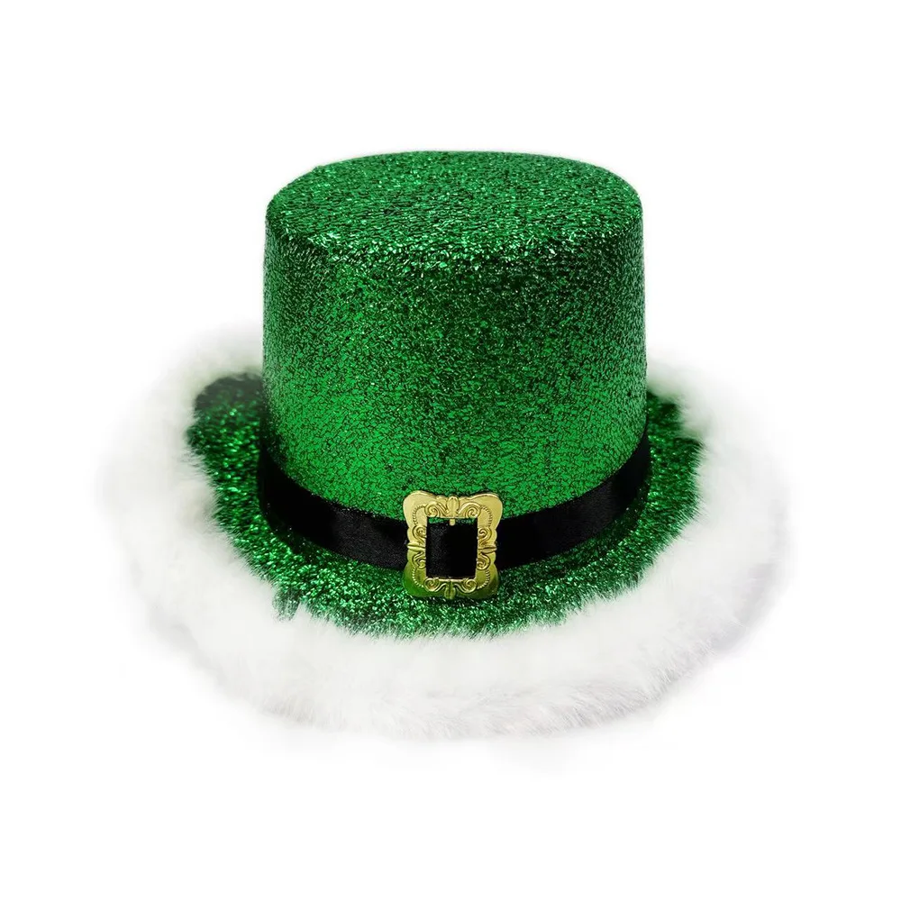 New Year Costume Cap Comfortable Christmas Party Hat Shiny Glitter Hat Red Santa Claus Cap For Christmas Party Holiday Event