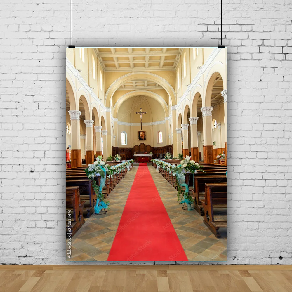 

Auditorium European Style Church Photography Backdrop Props Architecture Cathedral Photo Studio Background JT-07
