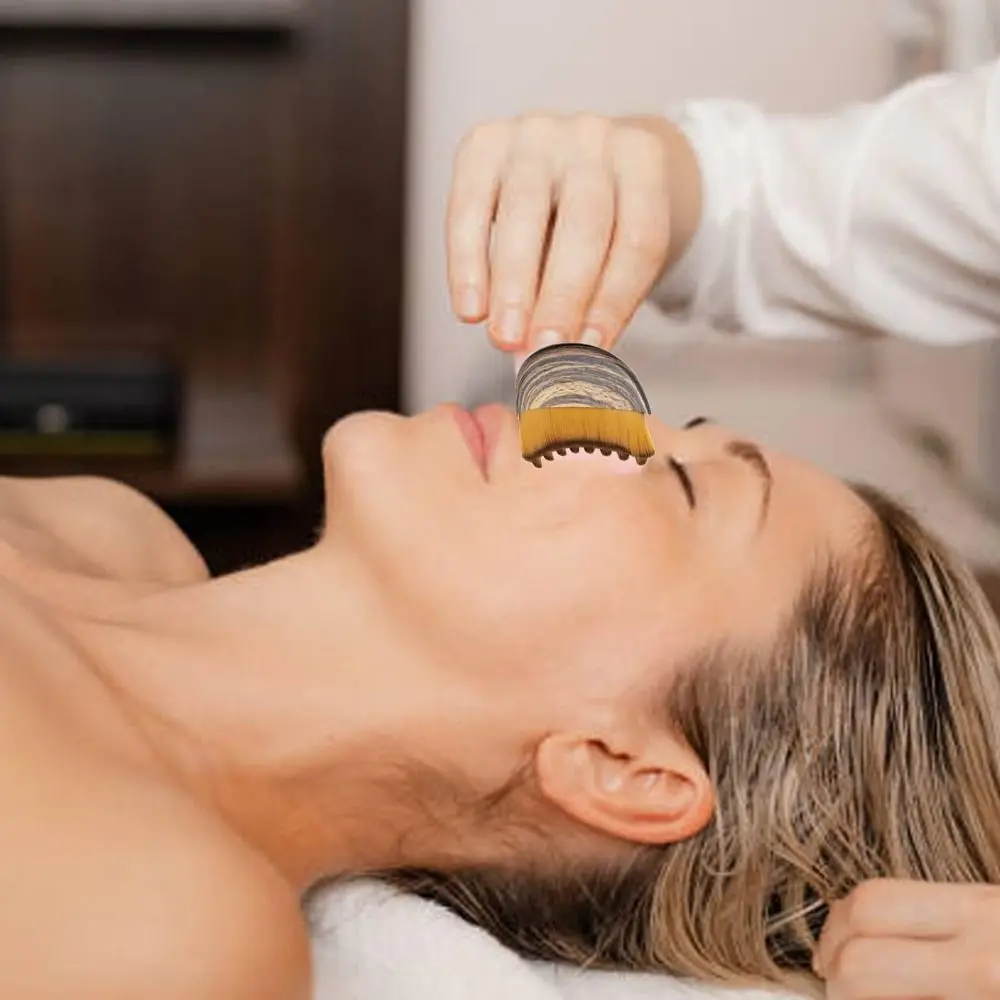 Portable Lymphatic Contour Face Brush Chin Reduce Puffiness Multi-function Lymphatic Drainage Massager for Face