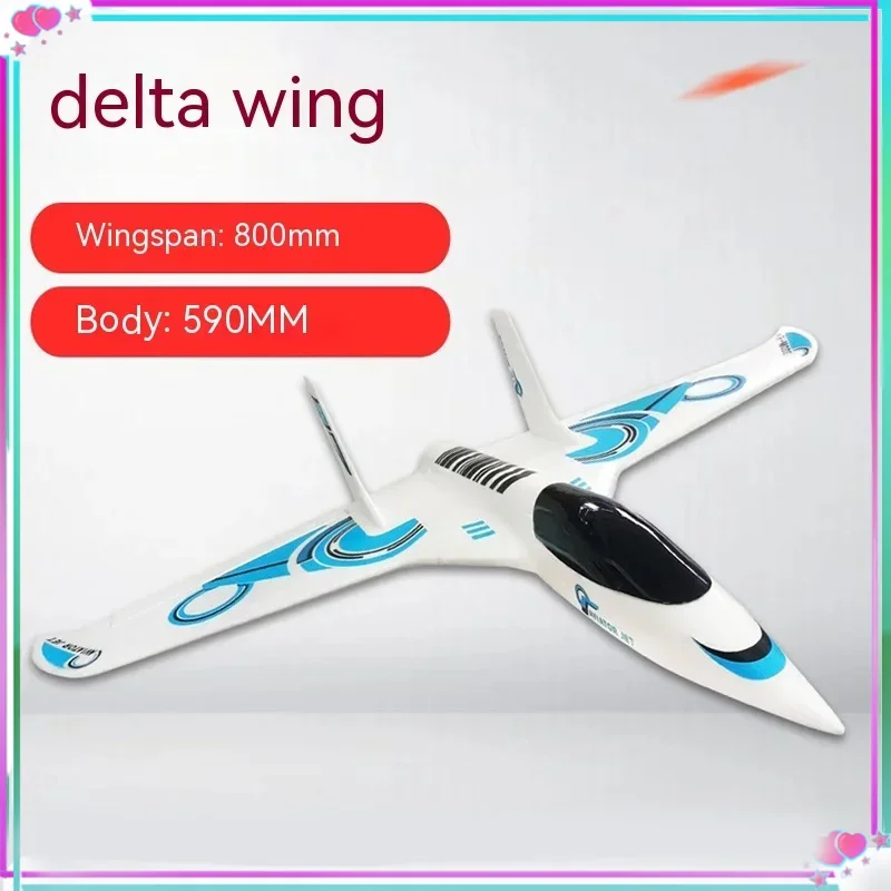 

Aircraft Model Electric Remote Control Fixed Whiteboard Racing Delta Wing Epo Aircraft Crash Resistance