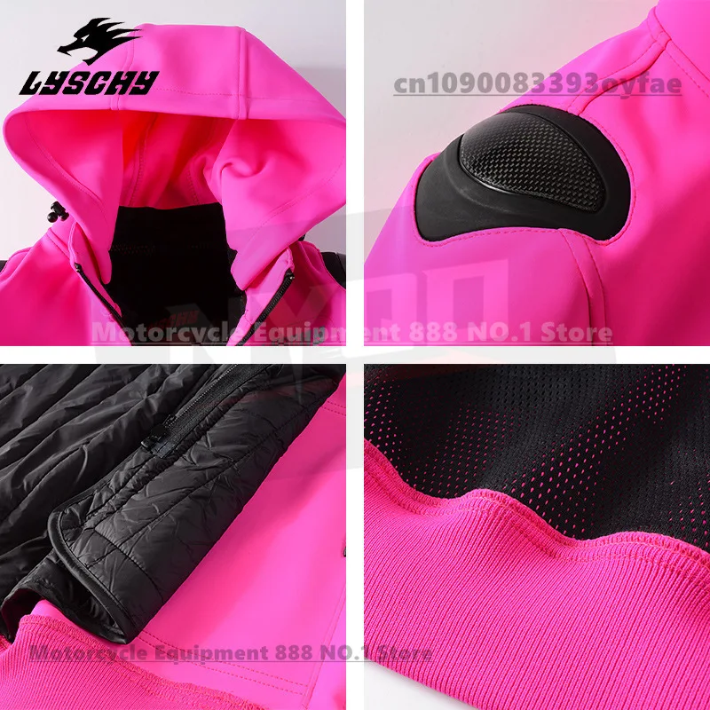여성용 오토바이 라이딩 의류 겨울용 따뜻한 방풍 오토바이 라이더 재킷 사계절 라이딩 장비