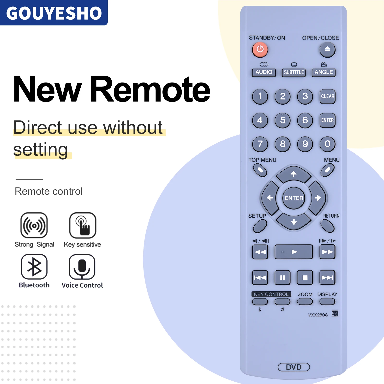 Nuovo Telecomando Per Pioneer Dv-353K Dv-354 Dv-656A Vxx2806 Vxx2808 Lettore Dvd