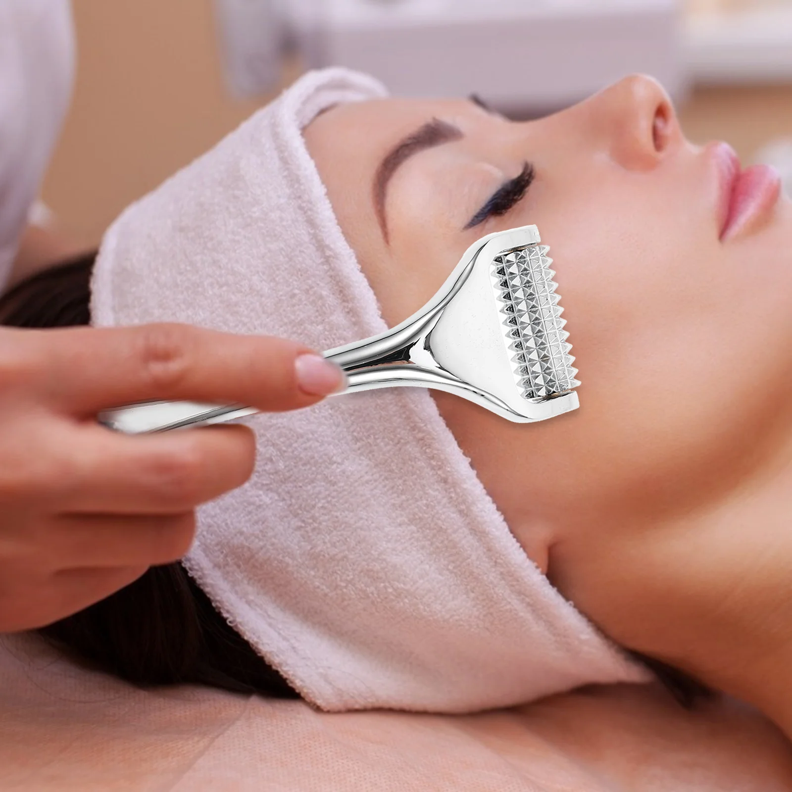 

Zinc Alloy Derma Roller Skincare Pin Beauty Divice Wrinkle Remover Nursing