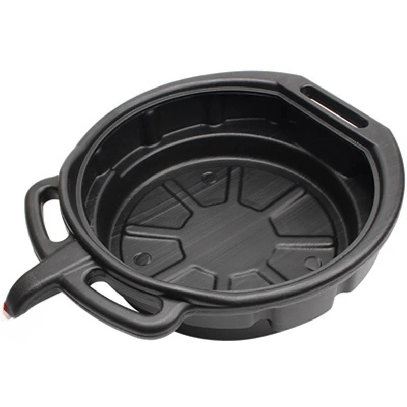 15L Oil Drain Pan Waste Engine Oil Collector Tank with Handle Gearbox Drip Tray For Car Repair Fuel Fluid Change Garage Tool