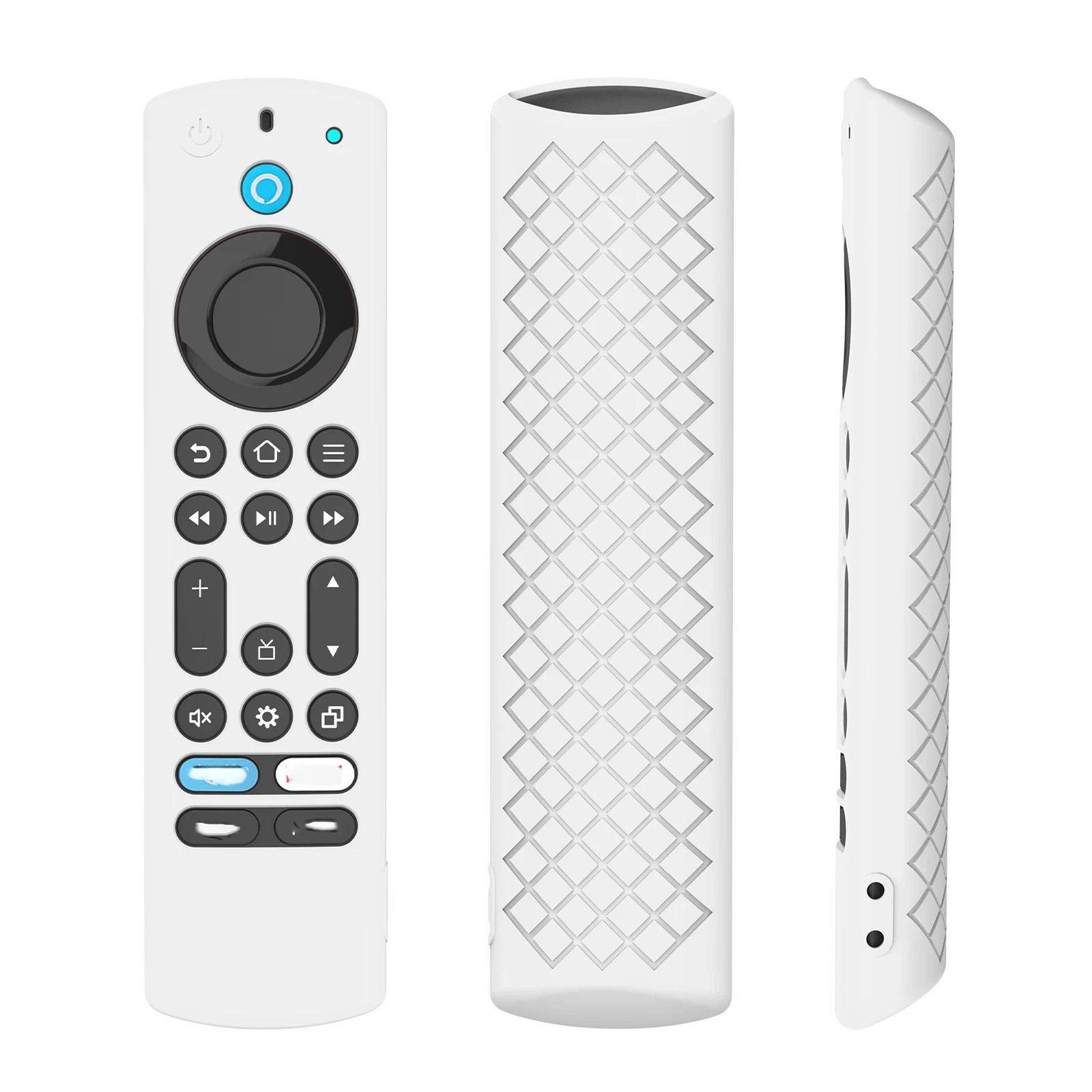 for Amazon Fire TV-4 Alexa Voice Remote Drop Proof Silicone Case
