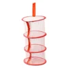 Zipper Bra Drying Basket 3 Layers Drying Rack Net Herb Drying Black Mesh Hanging Dryer Rack for Plant Hydroponics Flowers 5