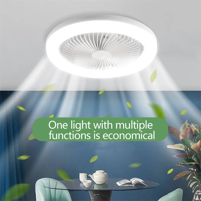 30WCeilingFanwithLightingLampE27ConverterBasewithRemote