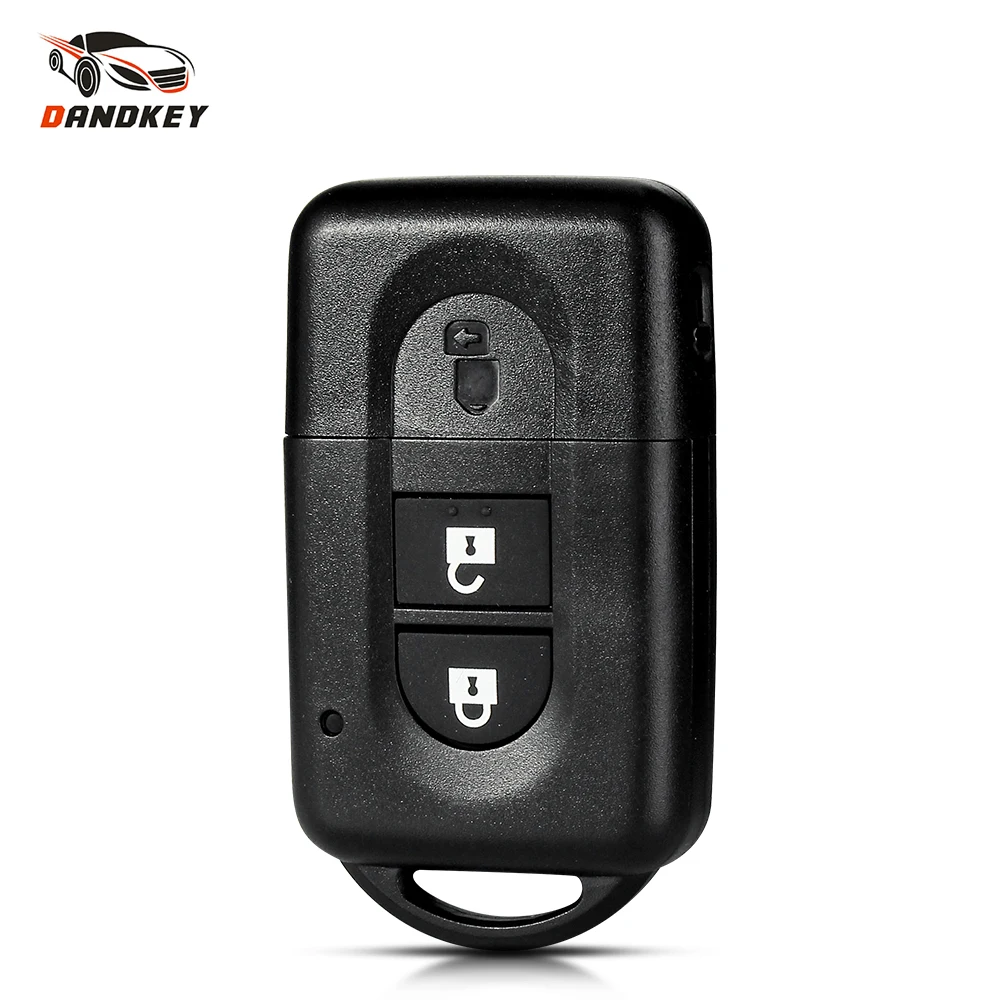 Dandkey 10 шт. дистанционный автомобильный смарт-ключ для Nissan Qashqai X-Trail MICRA Note Pathfinder 2 кнопки Замена корпуса