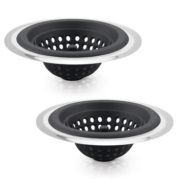 1pcs Sink Strainer Silicone Sieve Kitchen Sink Filter Mesh Catcher Stopper Food Slag Drainer for Kitchen Bathroom Accessories