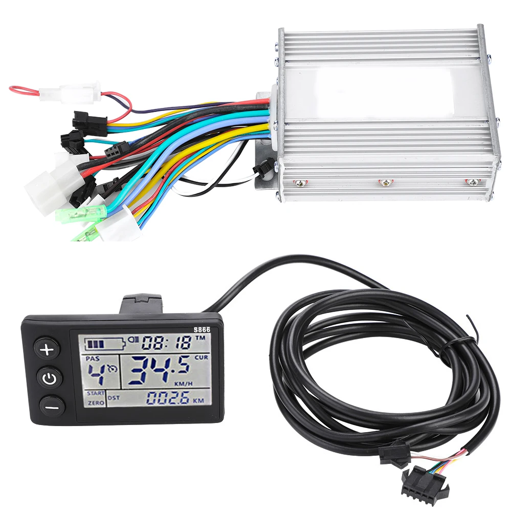24V 36V 48V 60V 450W 500W 1000W Electric Bike Scooter Controller LCD Display Panel E-bike Brushless Controller Kit E-bike Parts