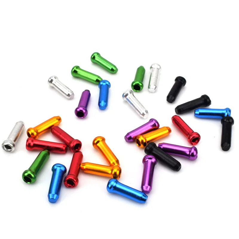 Bicycle Cable End Caps 10/50/100 Pcs Bike Brake Shifter Aluminum Inner Cable Tips Crimps Cycle Parts