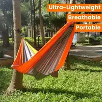 Outdoor Camping Hammock Portable Hammock Beach Backyard Courtyard Hiking Anti Rollover Double Hammock Outdoor Camping Equipment 5