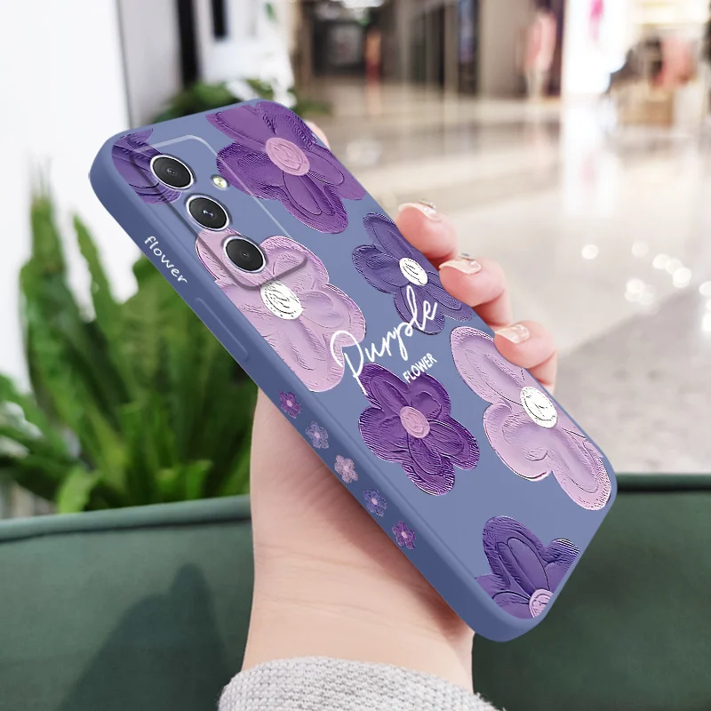 Elegant Purple Flower Phone Case - Stylish and Protective Accessory
