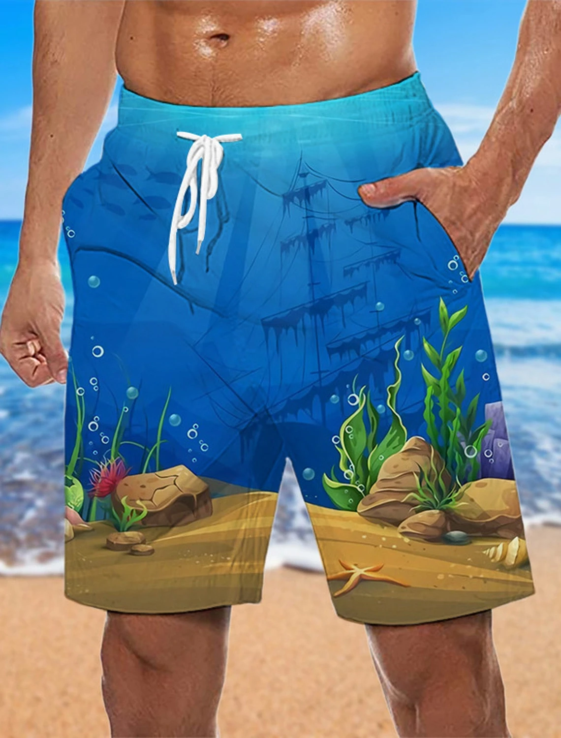 MAUI Herren Badeshorts Badehose Freizeithose Gr. M L XL XXL main image 0