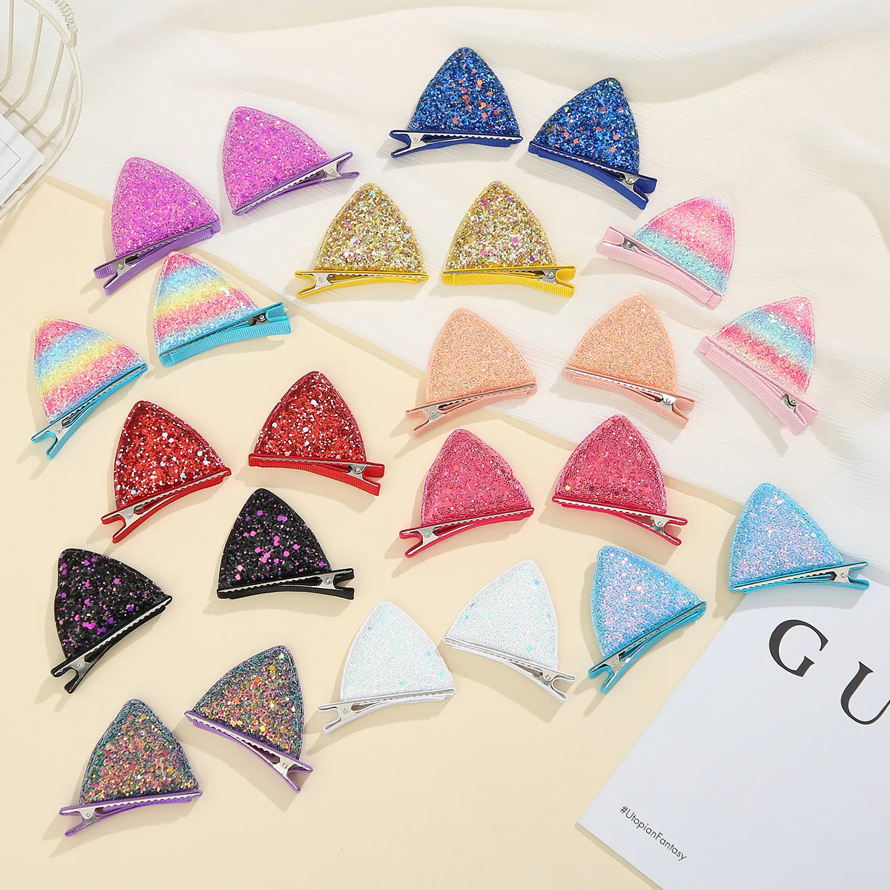 Barrettes cheveux oreilles de chat mignonnes princesse fille_voghion.com