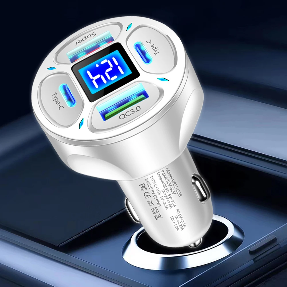      ,   ÷, 66W, 4 Ʈ, 2 USB + 2 CŸ PD QC3.0