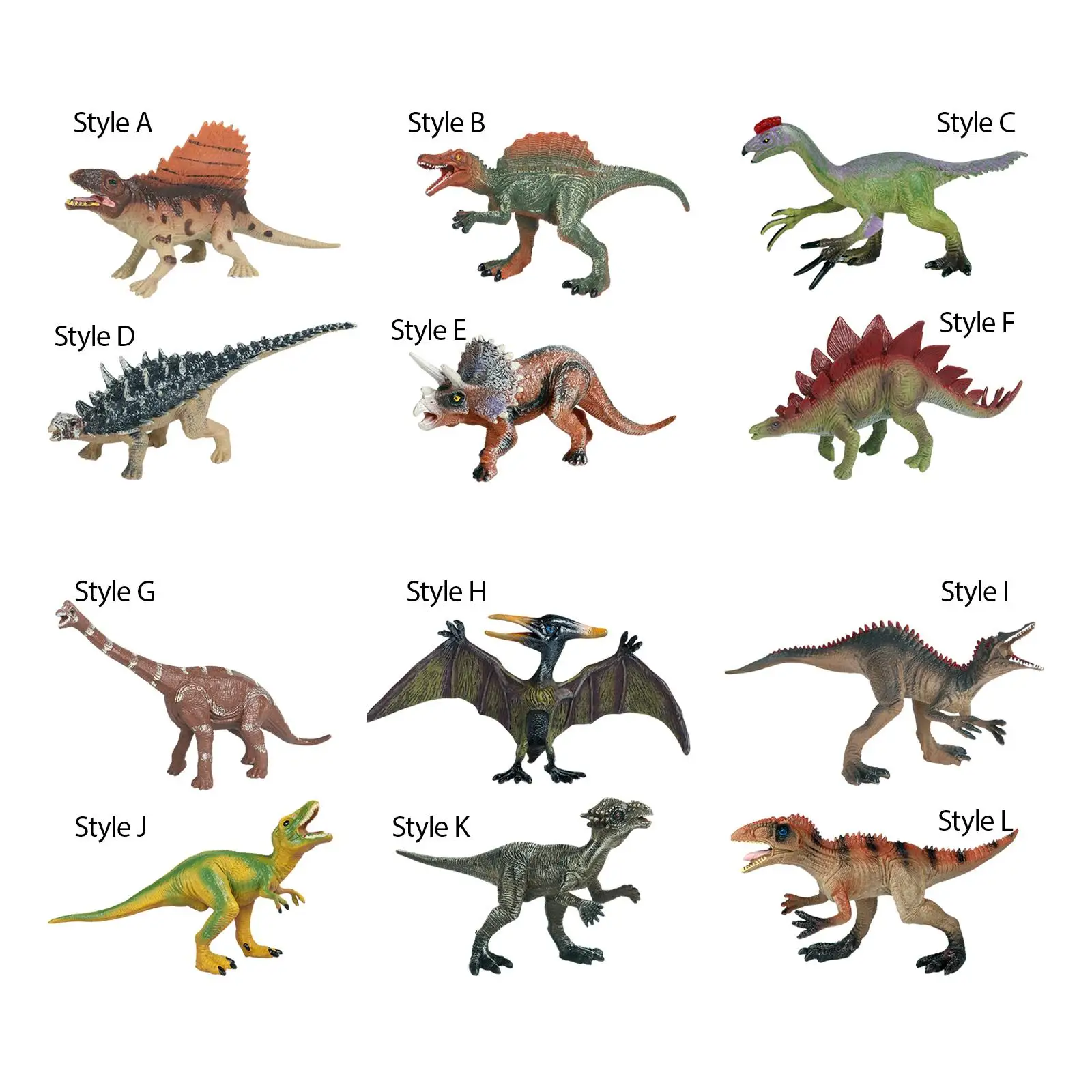 

2x Realistic Dinosaur Figures for Birthday Gift Collectible Decoration Kids