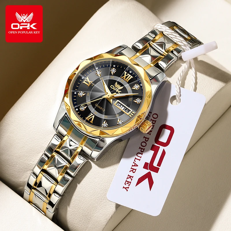 Elegant Women's Quartz Watch - Stylish Luminous Design, Waterproof with Day-Date Feature, Perfect Gift in a Beautiful Box
