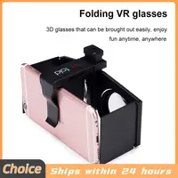 Foldable 3D Glasses Plastic 3D Virtual Reality VR Glasses Kits Foldable Virtual Reality VR Glasses for Android/iOS Mobile Phone