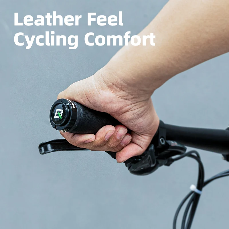 MTB Road Bike Handlebar Grips Microfiber Leather Dust-proof Aluminum Alloy Lock Ring Cycling Grip Bicycle Accessories bicycle handlebar grips,bicycle accessories,bike handlebar grips,bike handle grips