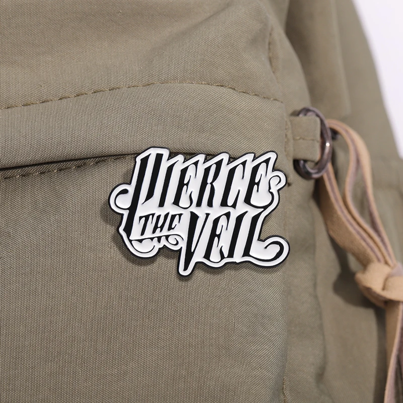 Musik band Logo Emaille Pins Punk Gothic Broschen Kleidung Shirt Zubehör Schmuck Rucksack Revers Abzeichen Geschenk für Musik freunde – Detail 14