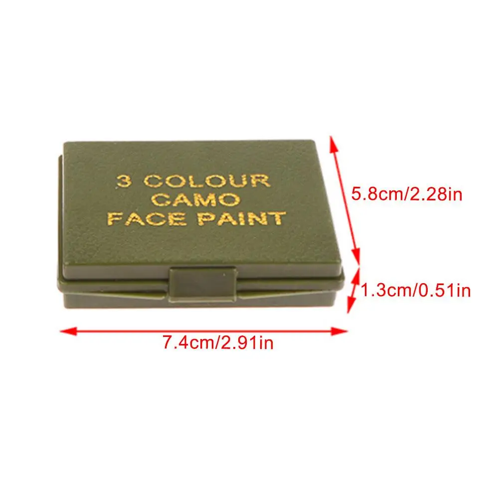 3 Colors Army Fans CS Shooting Face Paint Camouflage Oil Men Women Outdoor Military Training Hunting Tactical Football Gear