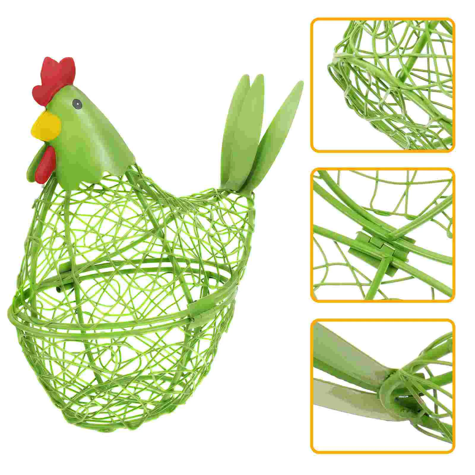 

Egg Storage Basket Iron Chicken Egg Basket Egg Holder Kitchen Egg Organzier Home Storage Holder Kitchen Egg Basket Decoration