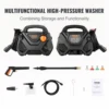 VEVOR Electric Pressure Washer 2150PSI 1.85-GPM Foam Cannon High-Pressure Portable Cleans Cars/Fences/Patios/Furniture/Floor/ 3