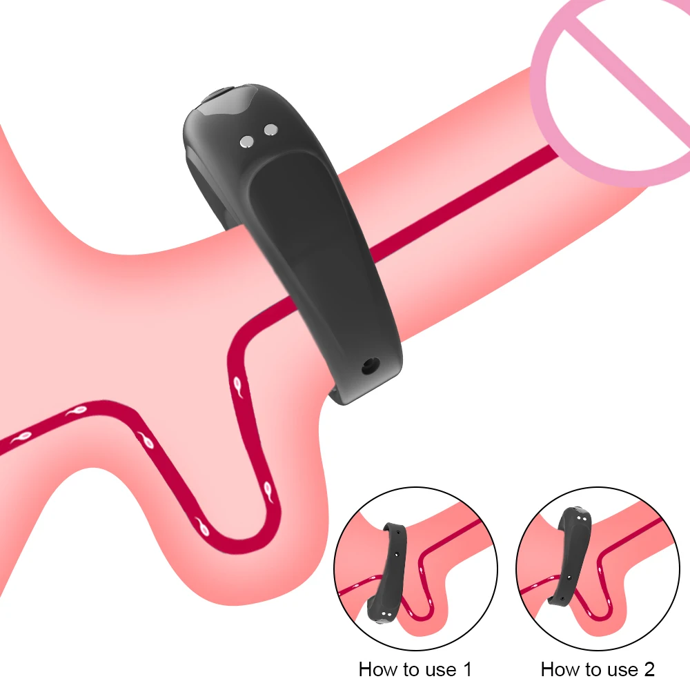 HeartCaptor Silicone Adjustable Vibrating Penis Ring for Couples - Details 11