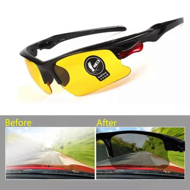 Day Night Car Vision Driver's Eyewear Anti-Glare Night Vision Driver Goggles Driving Enhanced Light Glasses
