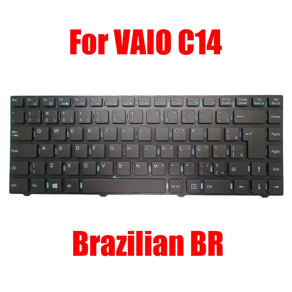 

Brazilian BR Laptop Keyboard For SONY For VAIO C14 VJC141F11X-B0621L VJC141F11X-B0211L VJC141F11X-B0111L Black Without Backlit N
