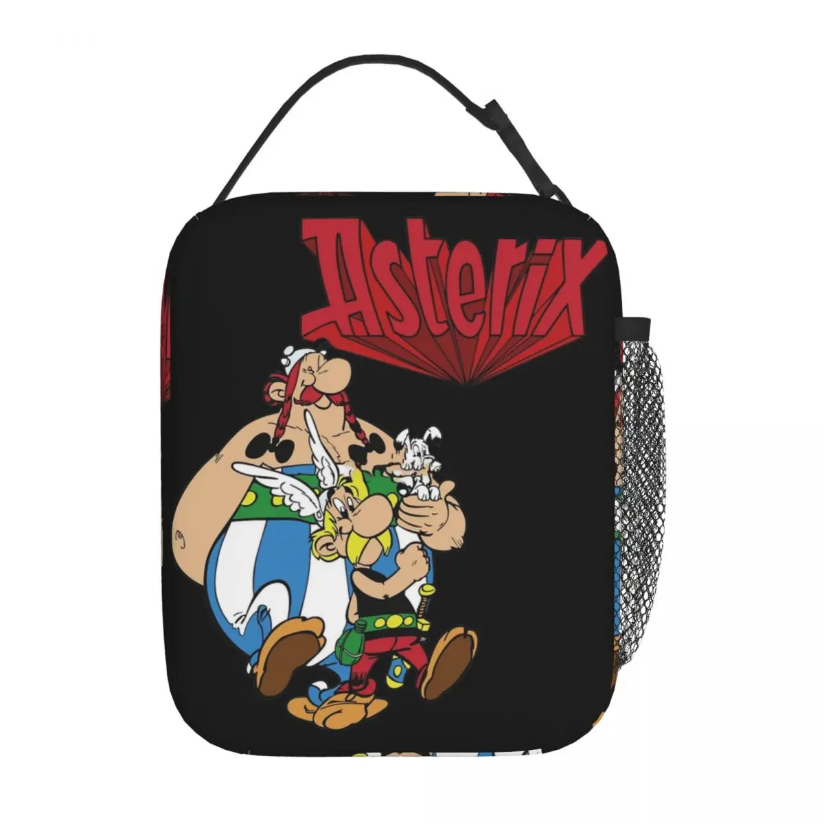 

Gallic Adventures Game Asterix Insulated Lunch Bag Food Container Portable Cooler Thermal Bento Box For Work