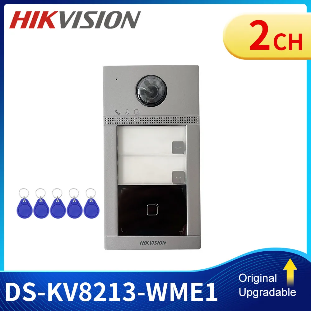 Hikvision Ds-Kv8213-Wme1 Videocitofono Ip Villa Door Station Wifi Poe Campanello Ip67 Ik08 Ds-Kv8413-Wme1 E Ds-Kv8113-Wme1