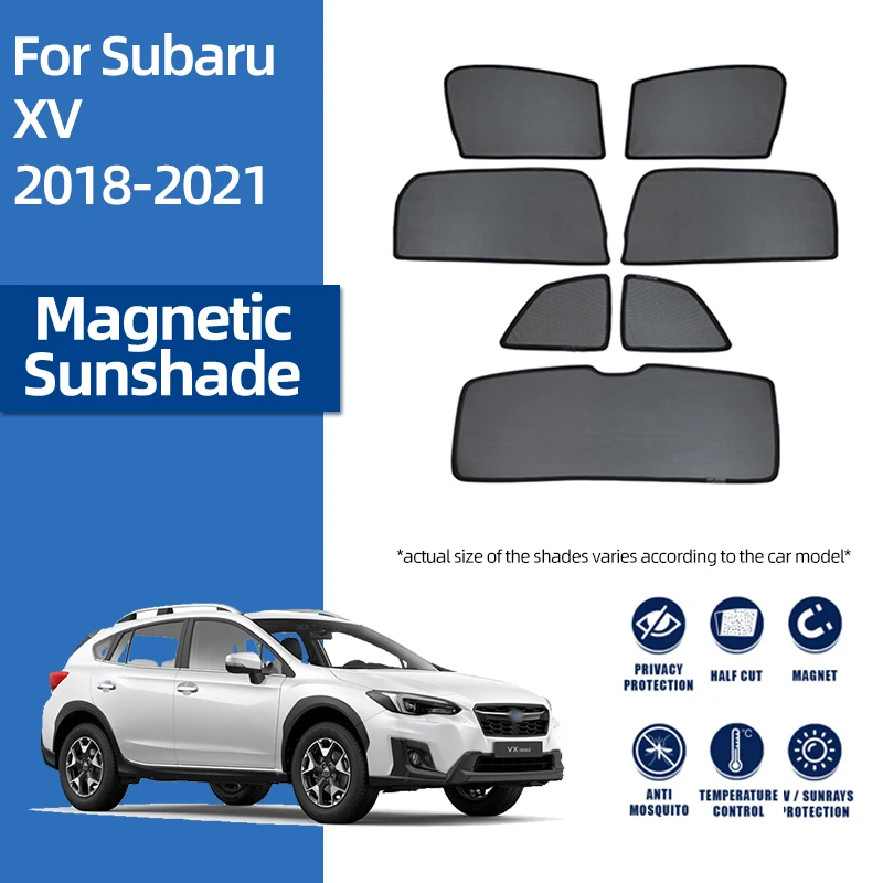 

Для Subaru XV Crosstrek MK2 2018-2023 автомобильная задняя сторона детское окно солнцезащитный козырек щиток переднего лобового стекла штора слепой солнцезащитный козырек козырек