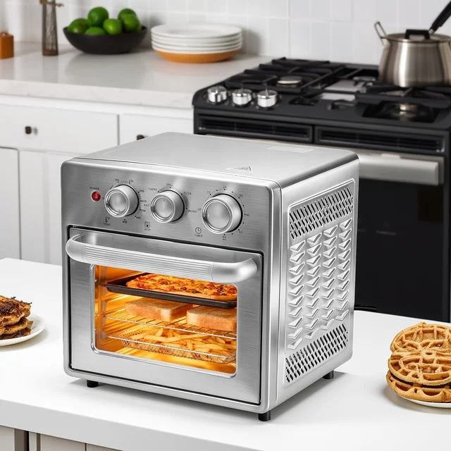 Air Fryer Toaster Oven Combo, 16.9QT Oven Countertop 5 Functions in 1