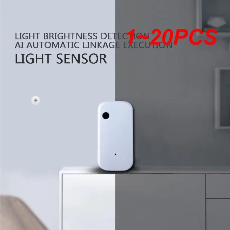 

1~20PCS Tuya Zigbee WIFI Illuminance Sensor Light Sensor Smart WiFi Brightness Sensor Smart Home Support Alexa Google Home