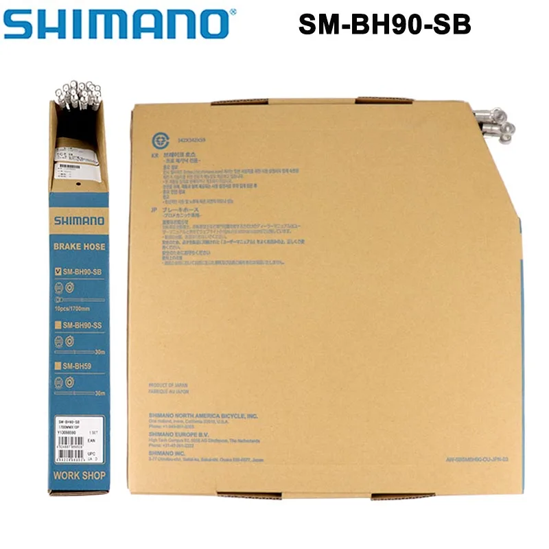 Kit Tubi Freno A Disco Shimano SM-BH90-SBM-A 1700mm Nero Per Mountain Bike XTR, XT, SLX, ALFINE