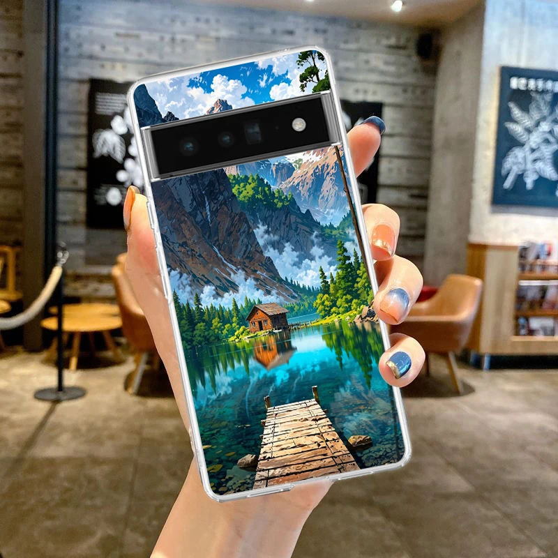 Aesthetic Landscape Series Soft TPU Phone Case - Japan Scenery Design