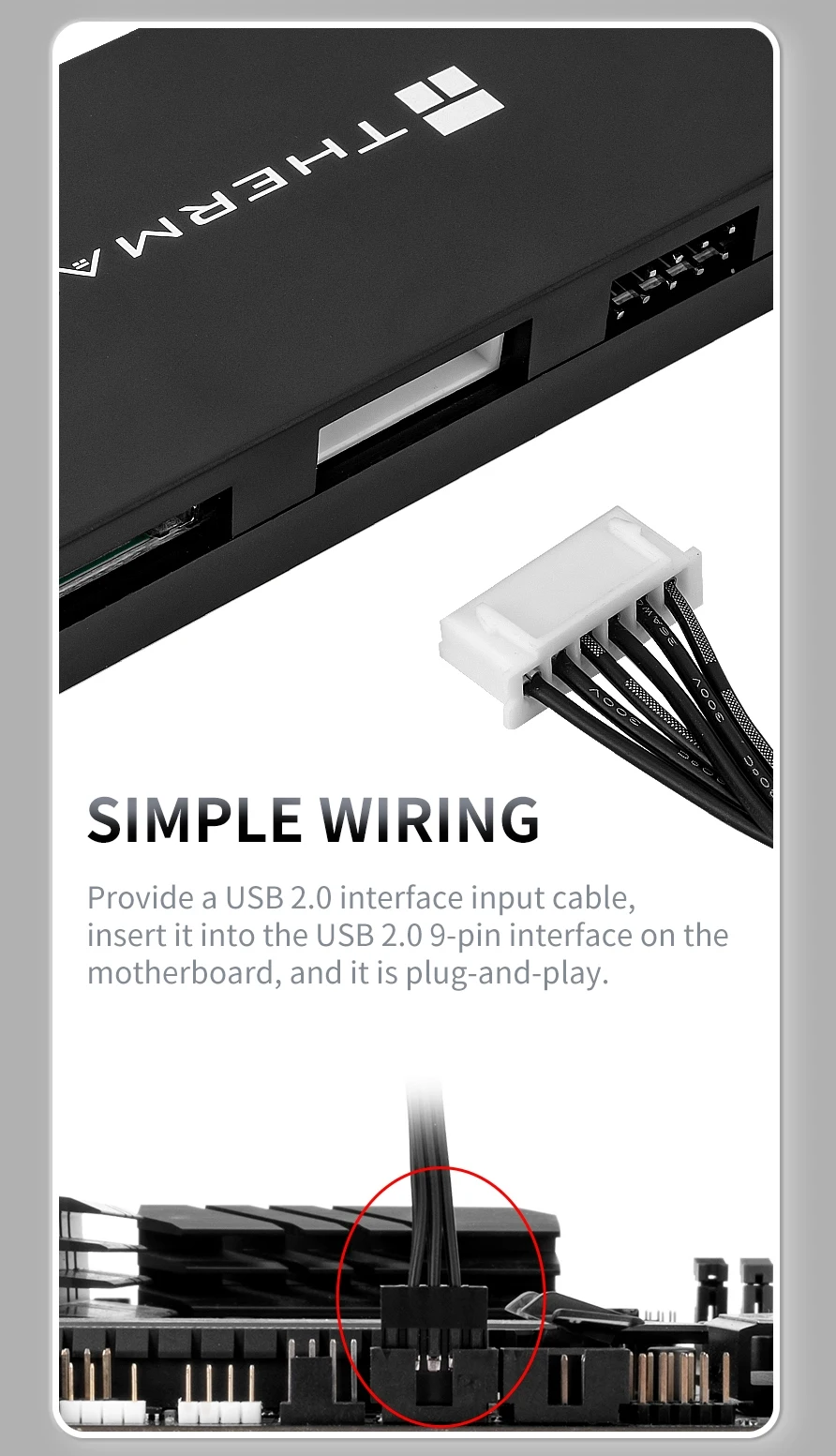 USB 2.0 HUB X5 5 ports 9-pin USB hub solves the problem of insufficient USB 2.0