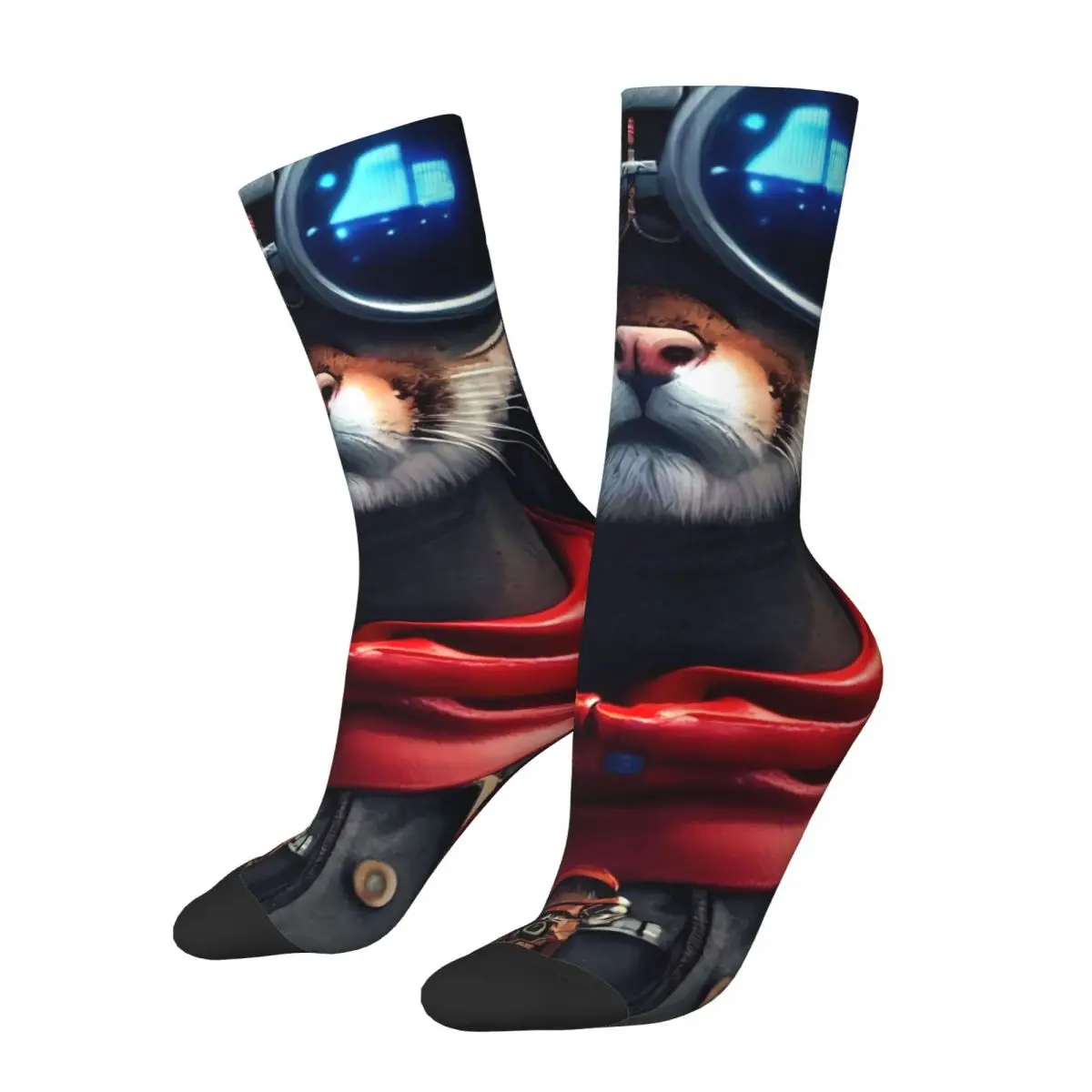 

Носки с забавными животными пиратские, корейские чулки, весенние Нескользящие женские носки, дышащие носки для велоспорта с графическим рисунком