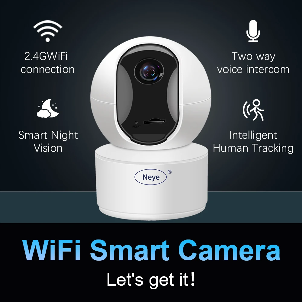 Neye S5 WiFi Smart Camera 8MP 4K Indoor Baby Monitor 360 ° Pan Tilt Automatic Tracking Camera CCTV Bidirectional Audio Camera 1