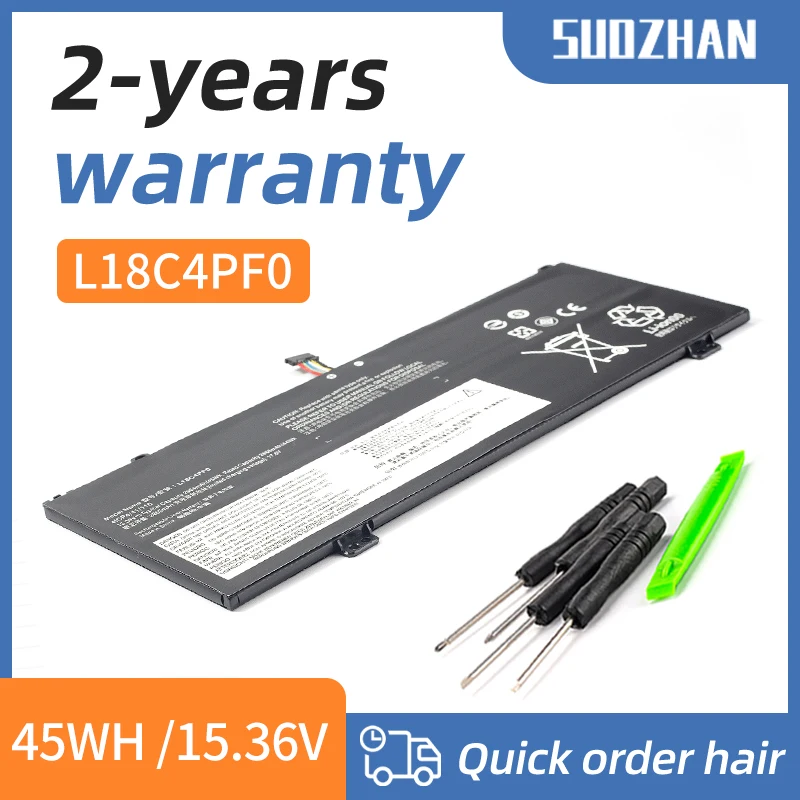 

SUOZHAN L18C4PF0 Laptop Battery For Lenovo ThinkBook 13S-IML 13S-IWL 14S-IML 14S-IWL 20RR 20RS 20R9 20RM Series 2964mAh/45WH