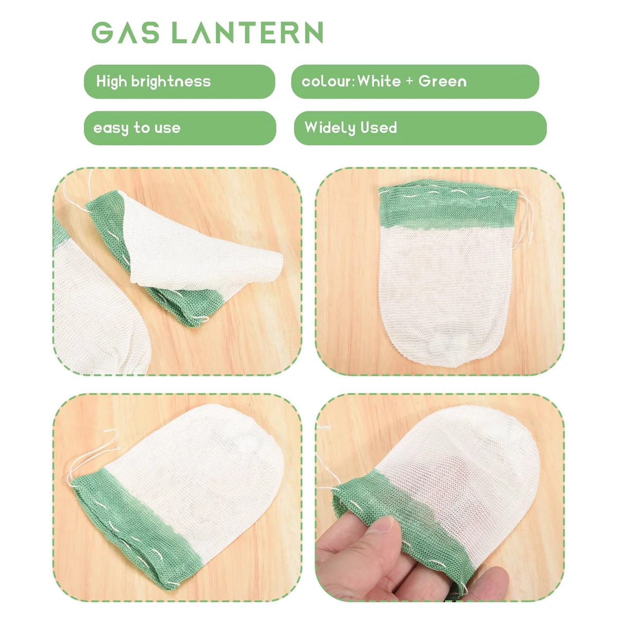 Propane Lantern Mantles 20Pcs For Gas Lantern Propane Light for Outdoor Camping