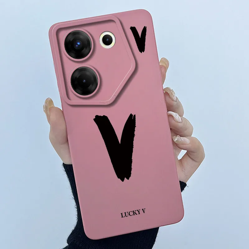 Cute Letter Silicone Soft Phone Bumper Case Cover