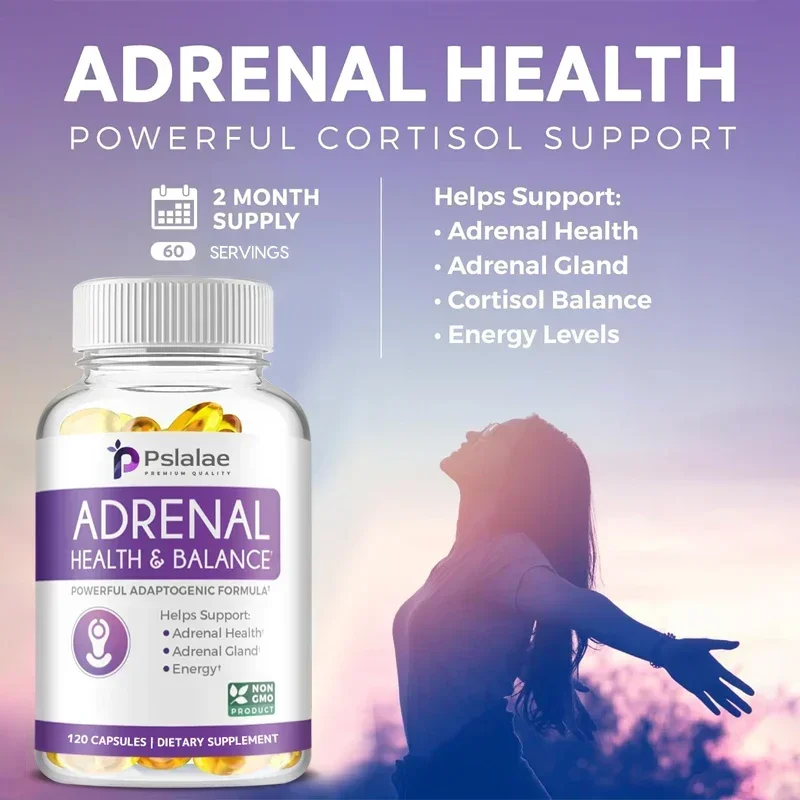 Adrenal Health & Balance Supplement-with L-Tyrosine and Ashwagandha To Relieve Fatigue