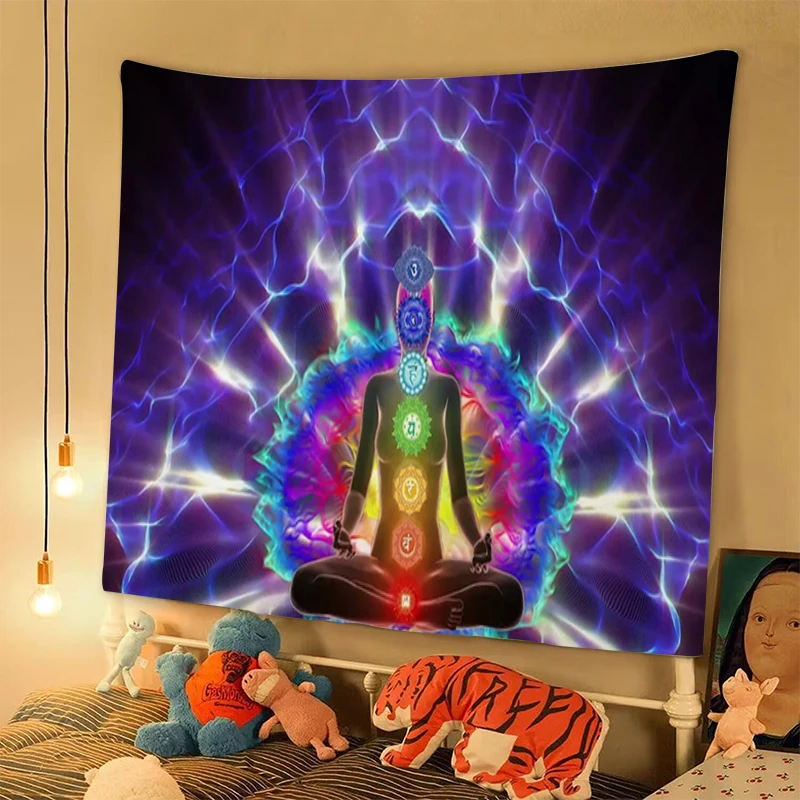 

Tapestry Aesthetic Room Decoration Seven Chakra Wall Art Tapries Tapestries Decor Decors Home Bedroom Fabric Decorations Hanging